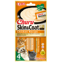Churu cat lízacia poch. Skin & Coat kura  4 x 14 g