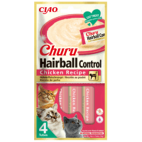 Churu cat lízacia poch.Hairball kura  4 x 14 g 