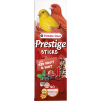 Tyčinky Versele-Laga Prestige Sticks kanár červené ovocie a mäta 60g 2ks