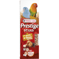 Tyčinky Versele-Laga Prestige malý papagáj orechy s hrozienkami 60g 2ks