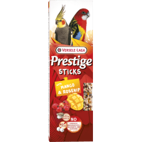 Tyčinky Versele-Laga Prestige veľký papagáj s mangom a šípkom 140g 2ks