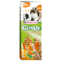 Gardums grauzējiem – Versele-Laga Crispy Sticks for Rabbit and Guinea Pig, Carrot and Parsley, 110 g