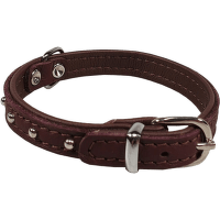 Kožený obojok BaF Pet Denys 27cm hnedý