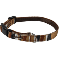 Obojek BaF nylon proužky hnědý 26cm