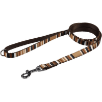 Vodítko BaF nylon proužky hnědé 2x150cm