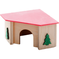 Domek JK rohový pro křečky 11x11x7cm