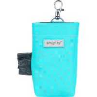 Pouzdro na sáčky na psí exkrementy Amiplay Samba modré 6 × 2 × 11 cm