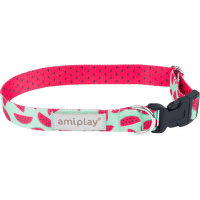 Nastavitelný obojek Amiplay BeHappy Watermelon M 25–40 cm × 2 cm