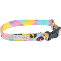 Nastavitelný obojek Amiplay BeHappy Donut M 25–40 cm × 2 cm