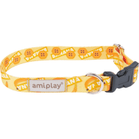 Nastavitelný obojek Amiplay BeHappy Banana XL 45–70 cm × 2,5 cm