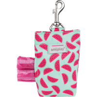 Pouzdro na sáčky na psí exkrementy Amiplay BeHappy Watermelon 6 × 2 × 11 cm