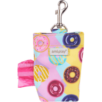 Pouzdro na sáčky na psí exkrementy Amiplay BeHappy Donut 6 × 2 × 11 cm