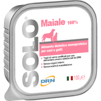 SOLO Paštéta pre psy a mačky 100g bravčová 