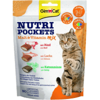 Лакомство для кошек – GimCat Nutri Pockets Malt and Vitamin Mix, 150 г