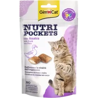 Gardums kaķiem – GimCat Nutri Pockets with Duck, 60 g