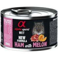 Alpha Spirit Cat Adult Ham with Melon 200g