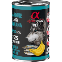 Alpha Spirit Dog Sardine & Banana 400g