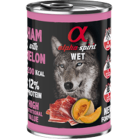 Alpha Spirit Dog Ham and melon 400g