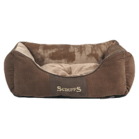 Scruffs Chester Box Bed S 50x40cm cokoladovy