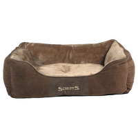Scruffs Chester Box Bed L 75x60cm cokoladovy
