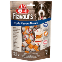 Kosť žuvacia Triple Flavour XS bag 21ks