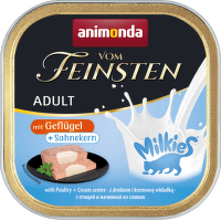 Konservi kaķiem – VomFeinsten Milkies with Poultry + Cream centre, 100 g