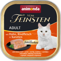 Konservi kaķiem – Vom Feinsten Chicken, Beef and Carrots, 100 g