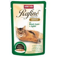 Konservi kaķiem - Rafine Soupe Adult Beef&Goose + Apples, 100 g