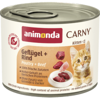 Konservi kaķiem – Carny Kitten Beef and Poultry, 200 g
