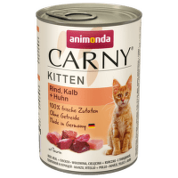 Консервы для кошек – Carny Kitten Veal, Chicken and Turkey, 400 г