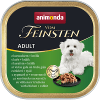 Консервы для собак – Vom Feinsten Adult in a delicious sauce with Chicken and Rabbit, 150 г