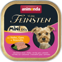 Консервы для собак – Vom Feinsten Mini Chicken, Goose + Parsley, 100 г