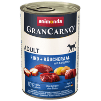 Консервы для собак - GranCarno Plus Adult Smoked Eel and Potatoes, 400 г