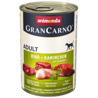 Консервы для собак - GranCarno Plus Adult Rabbit and Herbs, 400 г