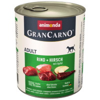 Konzerva Animonda Gran Carno hovězí + jelení maso + jablka 800g