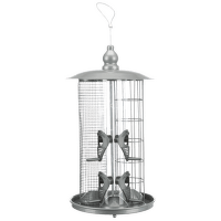 Кормушка для уличных птиц – TRIXIE Feeding station 3 in 1, 20 x 36,5 см, silver