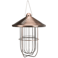 Barotava āra putniem – Trixie, Fat ball feeder with roof, 3 fat balls, metal, ø 19 x 24 cm