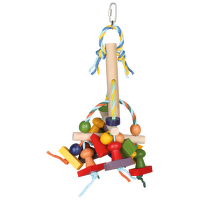 Rotaļlieta putniem – TRIXIE Colourful wooden toy, 31 cm