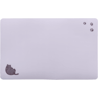 Paliktnis zem bļodām – TRIXIE Place Mat fat cat/paws, 44 x 28 cm, grey