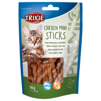 Лакомство для кошек - TRIXIE Premio Mini Sticks Chicken and Rice, 50 g