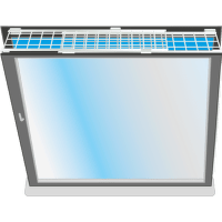 Aizsargreste logu augšējai daļai – TRIXIE Protective Grille for Windows, top/bottom, 75–125 x 16 cm, White