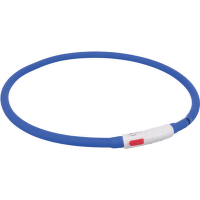 Отражающий ошейник для собак – TRIXIE Flash light ring USB, XS–XL: 70 см, royal blue