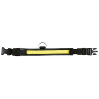 Obojek Flash blikací pro psy Trixie S-M černo-žlutá 30-40cm*25mm