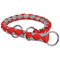 Kakla siksna suņiem - TRIXIE Cavo Choker, neilona, 39-45cm/12mm, krāsa - sarkana/pelēka