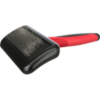 Ķemme suņiem – Trixie, Soft brush, plastic/metal bristles, 12 x 16 cm