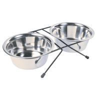 Statīvs ar bļodām – TRIXIE Eat on Feet Bowl Set, 0,75 l, 17 cm