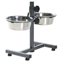 Statīvs ar bļodām – Trixie Bowl Stand with 2 bowls, 2 x 0,75 l