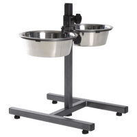 Statīvs ar bļodām – Trixie Bowl Stand with 2 bowls, 2 x 1,8 l
