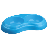 Bļoda suņiem – TRIXIE Plastic Double Bowl, 2 x 0,2 l/10 cm