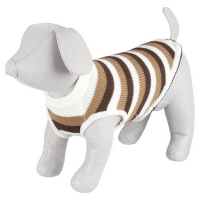 Sveter pre psy Trixie Hamilton hnedo-biely XS 25cm